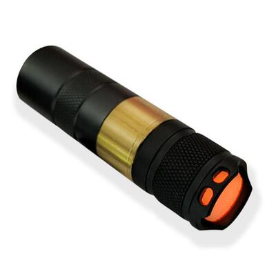 北斗光18350手电筒锂电池铝合金+黄铜强光LED便携迷你小短筒 EDC
