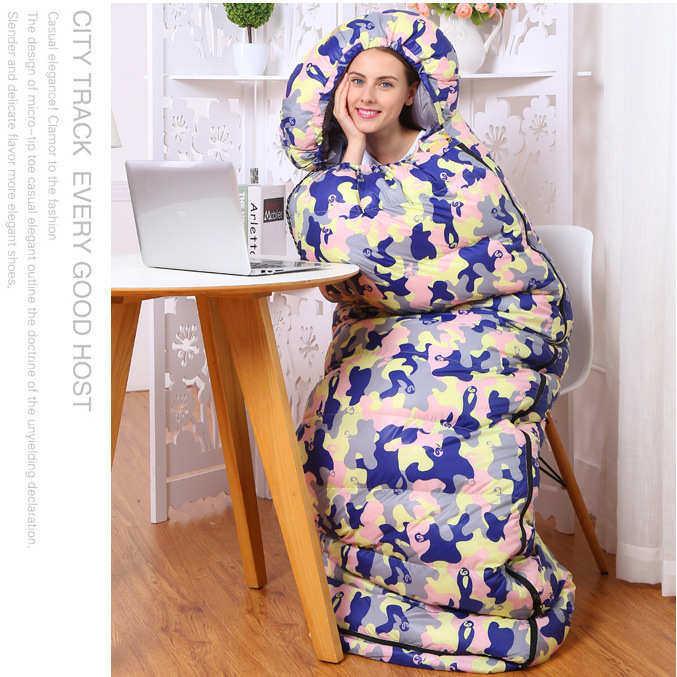 户外成人超轻羽绒睡袋冬季室内加厚保暖可拼双人露营午休鸭绒睡袋