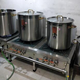 燃气灶台矮脚特厚卤味卤鸭商用低汤灶高汤加厚爆炒炉高压卤肉小型