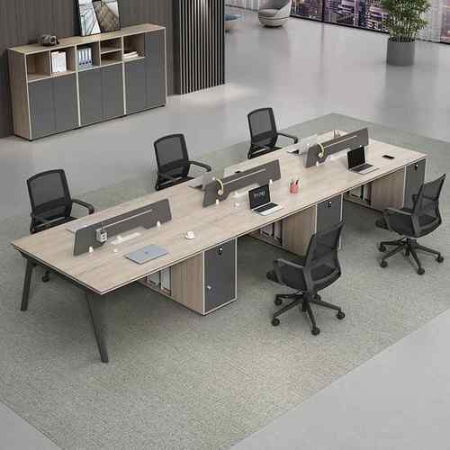 办公桌椅组合简约现代办公桌员工位四/六人位卡座办公家具职员桌