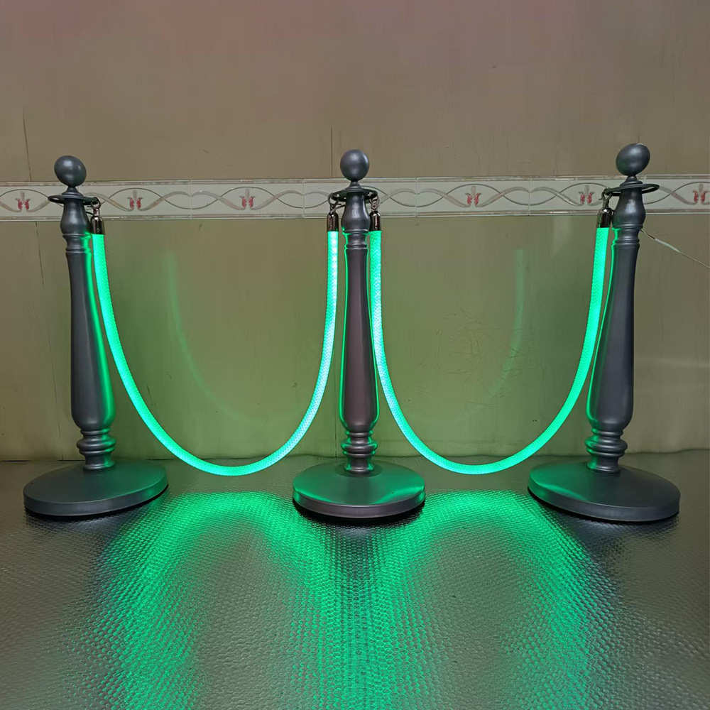 礼宾栏杆led发光灯带迎宾礼宾杆挂绳酒吧夜场排队隔离带发光挂绳