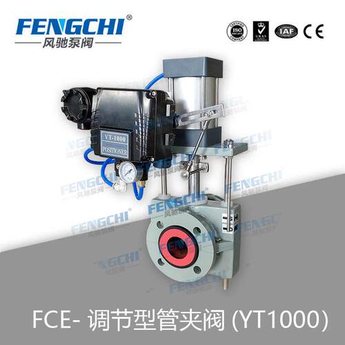 FENGCHI/风驰泵阀 调节型管夹阀   配备韩国YT1000定位器
