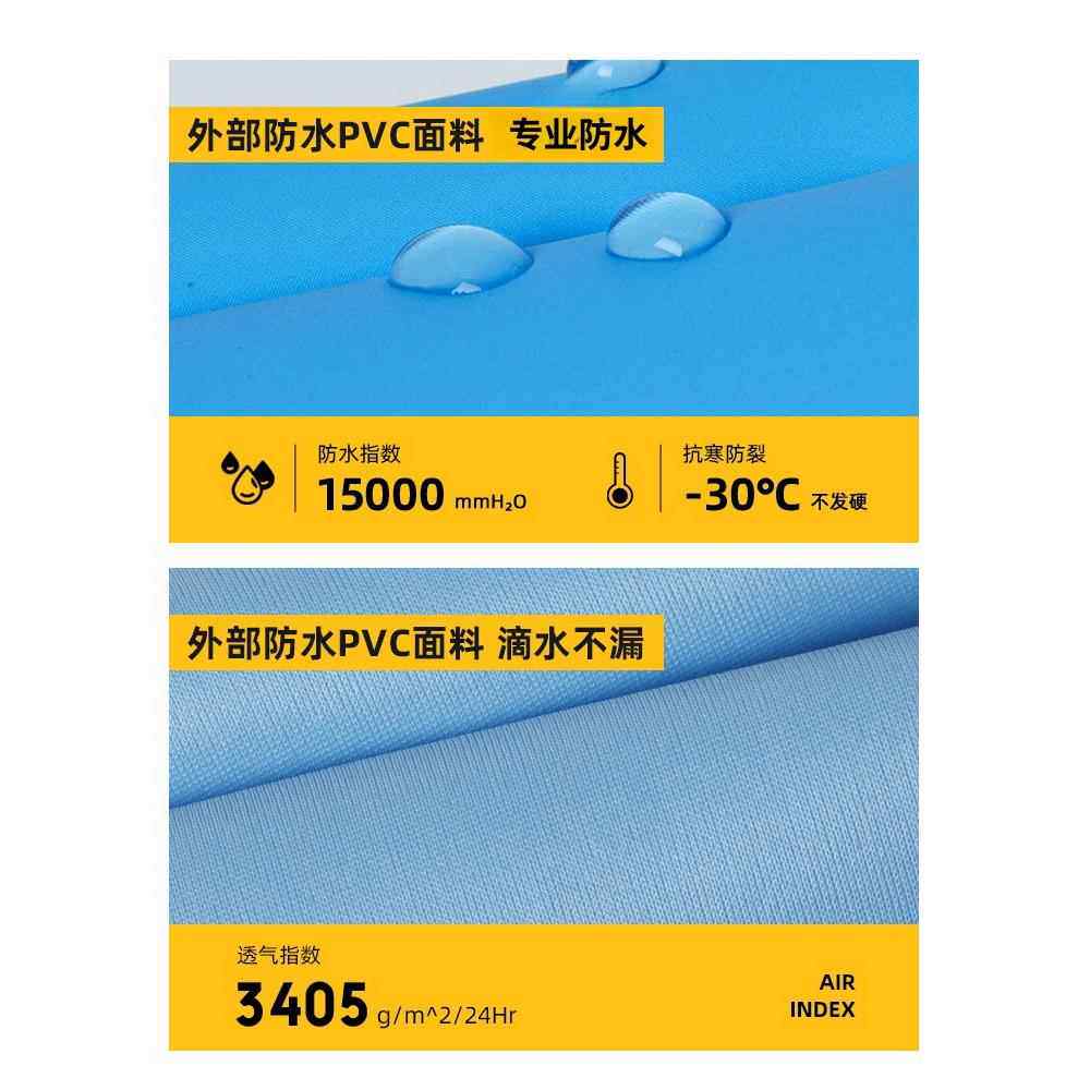 现货儿童雨鞋雨j一体加厚下水海边玩水套装赶海摸鱼防水涉水连体
