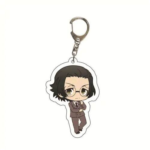 Japan Cartoon Anime Bungo Stray Dogs Keychain Acrylic Double