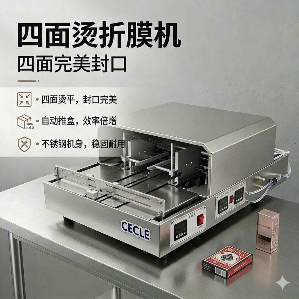 盒子透明膜三维包装机化妆品盒烟盒盒子折膜烫膜机