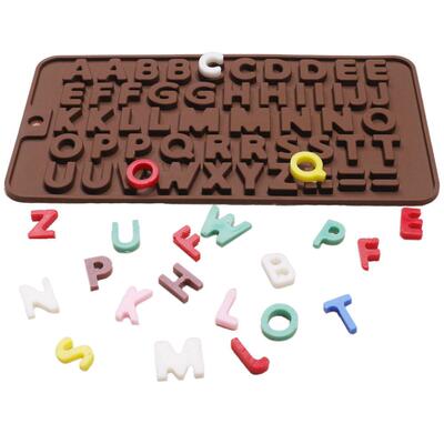 Silicone Chocolate Mold 26 Letter Number Chocolate Baking To