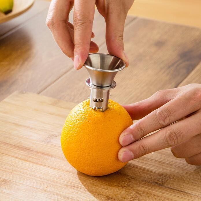 不锈钢柠檬钻榨汁器家用型加厚手动榨汁机橙子水果压汁器