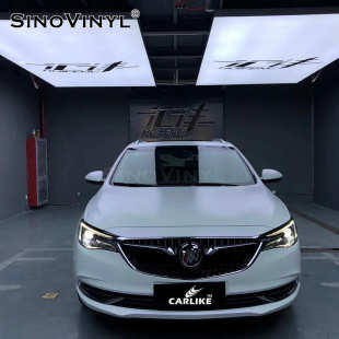 卡莱克珠光幻彩白变色汽车改色膜亮面白幻彩珠光膜白变蓝车身贴膜
