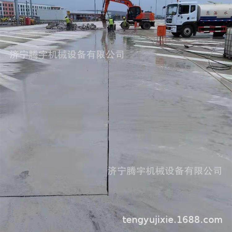大型电动切割机带轨道切80公分深多少钱混凝土路面切缝机2米锯片