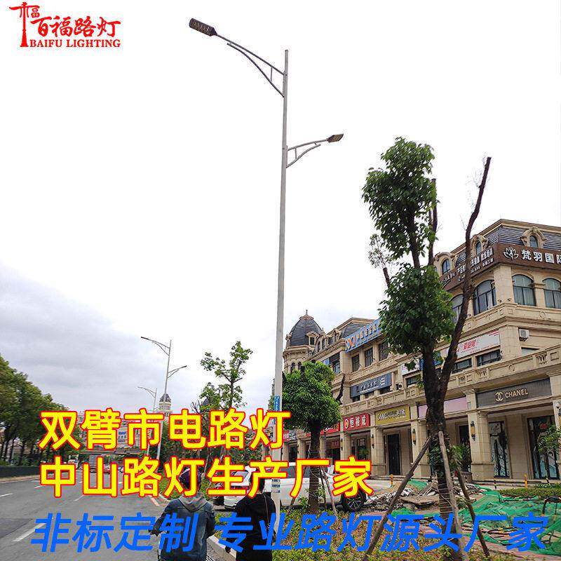 定制市政路灯厂家双臂景观路灯8米10米市政工程道路灯市电路灯