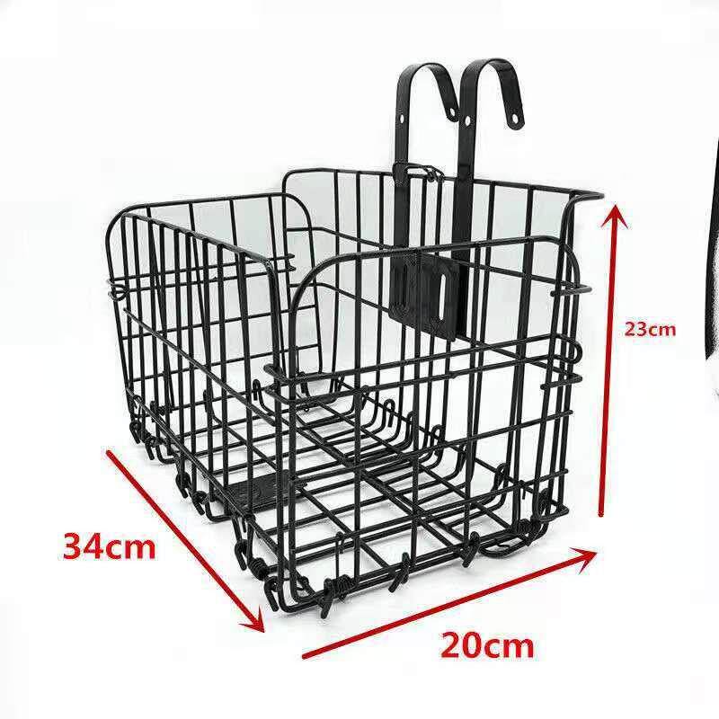 自行车车筐折叠前车篮山地电动后货架车框前挂车篓菜篮子配件大全