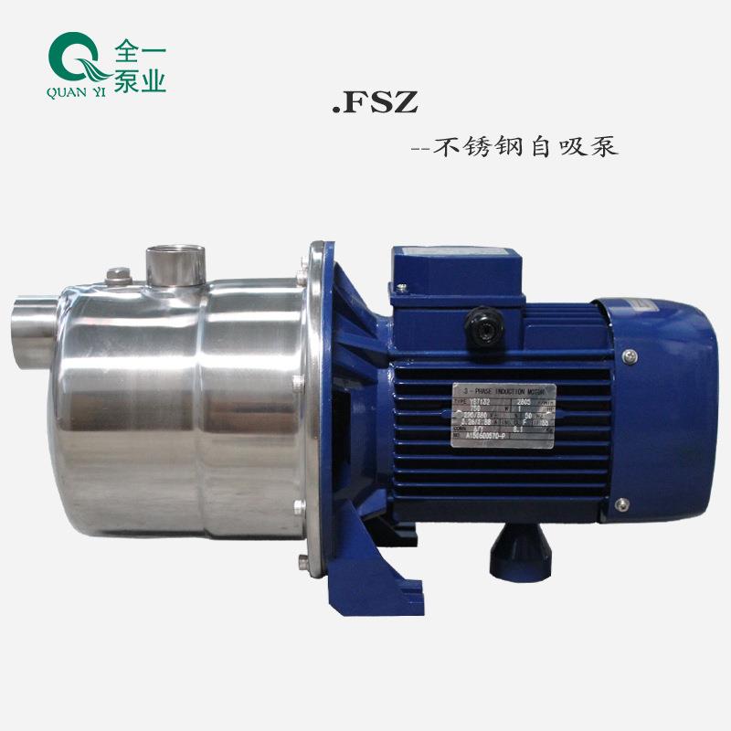 FSZ不锈钢自吸泵小型恒压供水泵家用无塔供水用水泵卫生级饮料泵