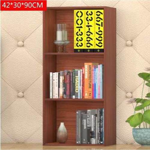 自由组合现代收纳儿童格子木质简约书柜储物柜简易小柜子书架