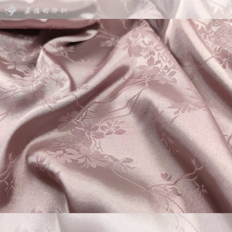 暗纹梅花提花汉服衬衫面料 内衣里布中国风花纹 缎面汉服衬衫面料