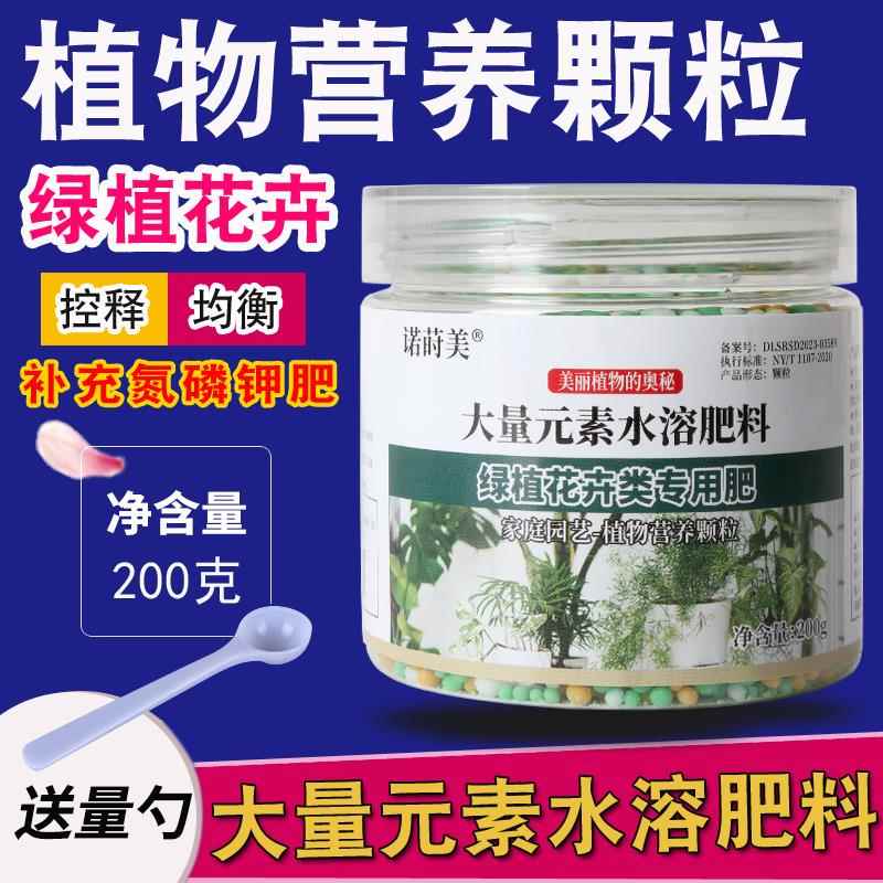 绿植花卉类专用富贵竹绿萝肥鸭脚木龙血树榕树通用型氮磷钾颗粒肥