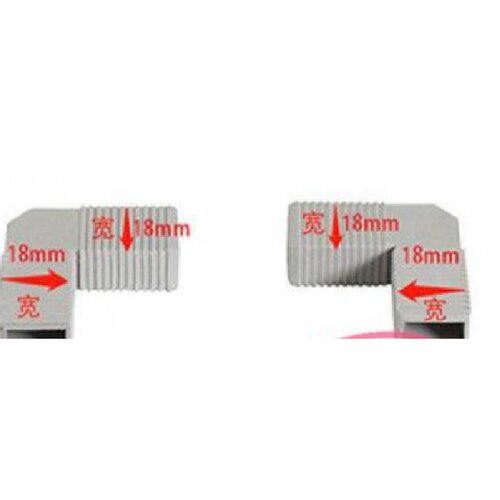 厨柜门配件晶钢门直角内角码连接件铝合金框通用型金刚门塑料新款