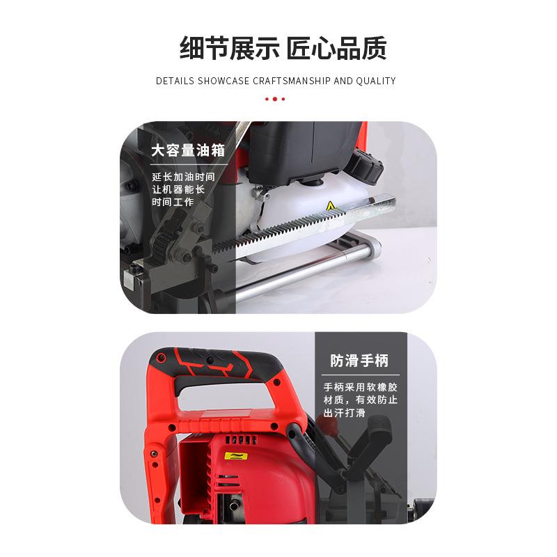 汽油伏发钻孔立机高精度钢管柱打孔光伏电打孔机专用566光厂家直