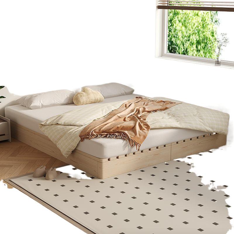 实木排房骨架床日式榻地np4wP3ey台防潮榻米地落床制出租床架双人