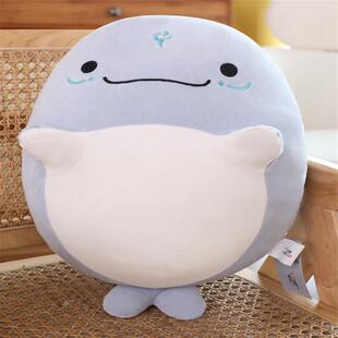 可爱呆萌江豚公仔毛绒玩具海豚玩偶儿童睡觉软体抱枕女生节日礼物