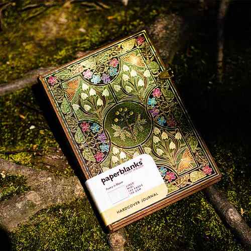 paperblanks缤纷诗意复古笔记本挚爱之诗含羞草日记手帐文创礼品