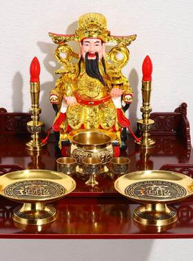 佛龛壁挂式香炉架子挂墙财神爷柜供台观音佛像整体橱柜土地神位置