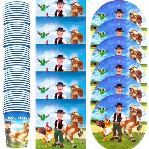 .60pcs/lot La graja de zeo Farm Rach Theme Tableware Set
