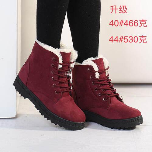 Women ’ s Winter Snow Boots Short Mid Calf Fashion Boot Fau
