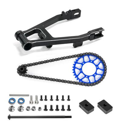 LOSI 1/4 Promoto-MX 电动摩托车 后叉 后摆臂 后齿轮前齿轮链条