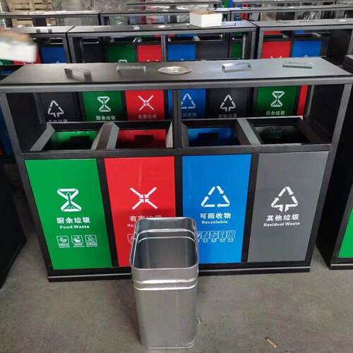 户外2分类垃圾箱现货重庆分类景区果皮箱成都4分类垃圾桶