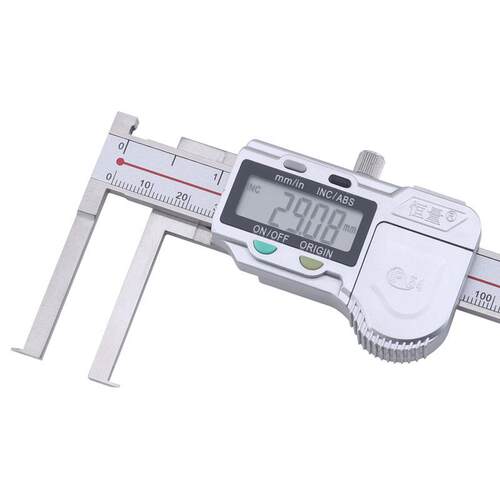 恒量电子数显内沟槽卡尺150/200/300mm0.01卡簧槽内孔槽游标卡尺