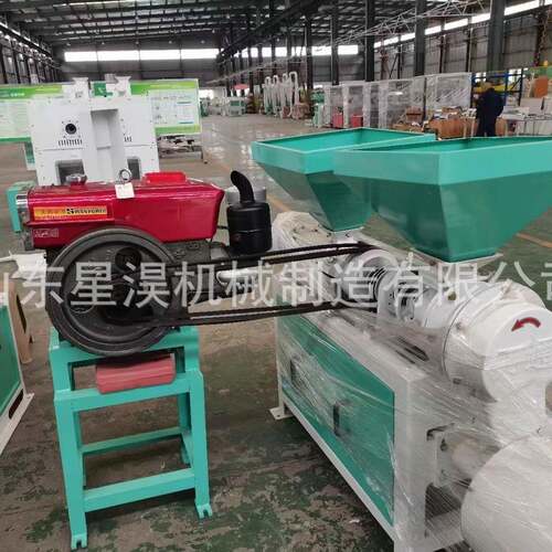 柴油机玉米脱皮制糁制粉机玉米大碴小碴磨面一体三分离机械设备
