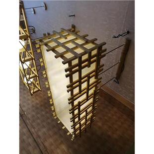 艺温州YE471市村风格 创意古典包厢灯笼灯 鸟巢乡竹吊灯茶竹日室式