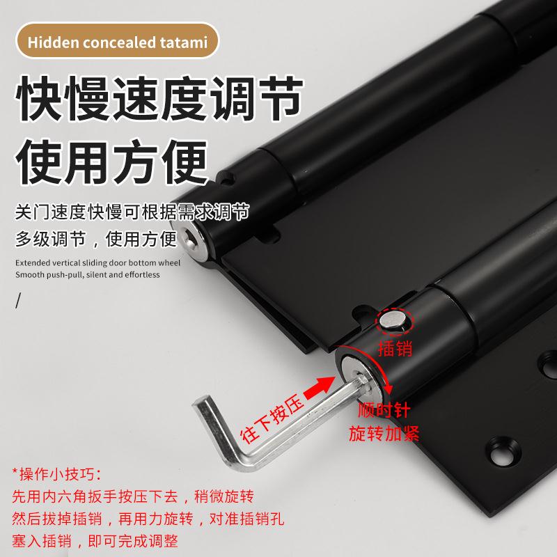 不钢双开弹簧合页内外开双向佐致(收门活锈页牛仔关门门栅栏自动