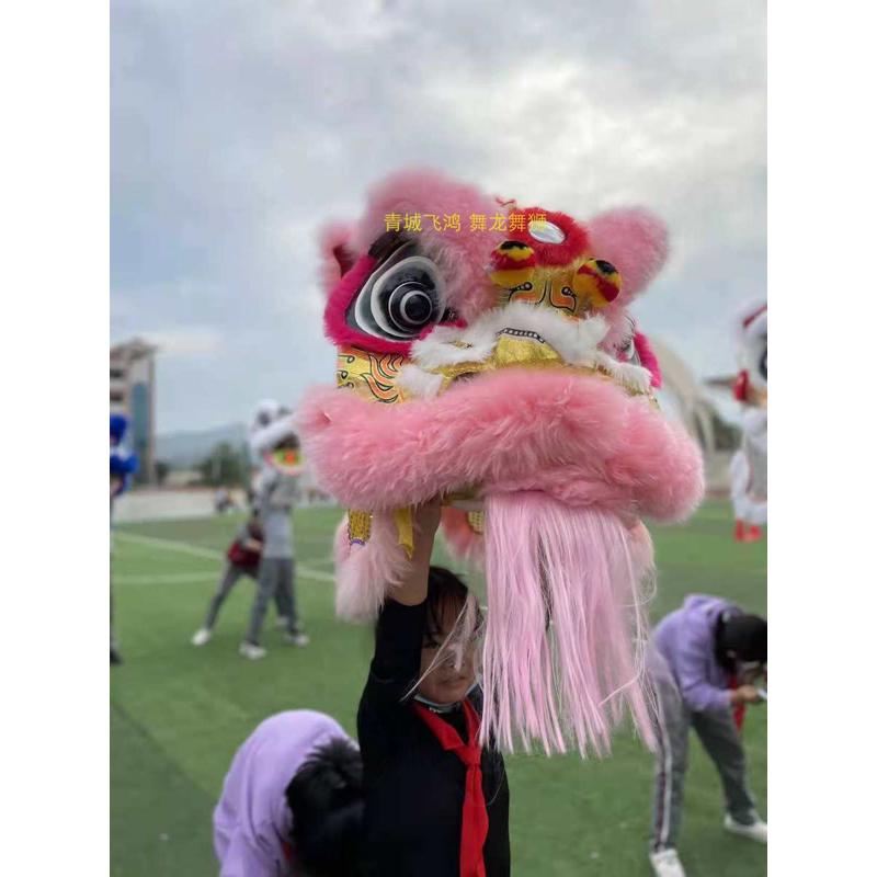 儿童舞狮雄狮少年狮头醒狮中小学生舞狮南狮儿童双人醒狮四号醒狮