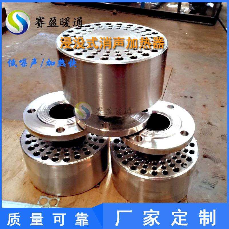 蒸汽消音器HJ65低噪声蒸汽消声加热器浴池04/16L不锈钢加热器