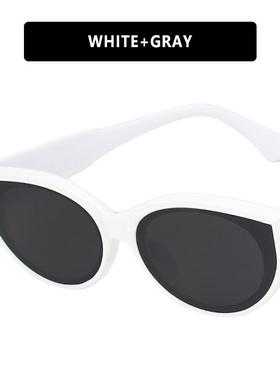 椭圆形ins太阳镜猫眼太阳眼镜