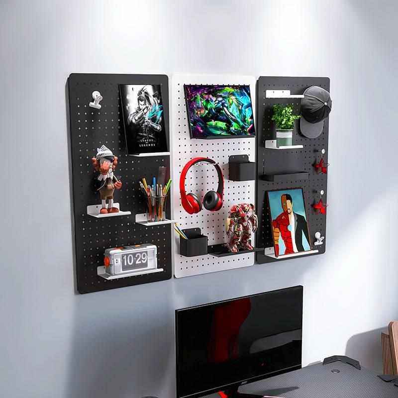 免打孔家用洞洞板墙壁宿舍厨房浴室墙上置物架搁板壁挂收纳架隔板,收纳整理,收纳洞洞板,淘宝优惠券,粉丝福利购,淘宝优惠卷