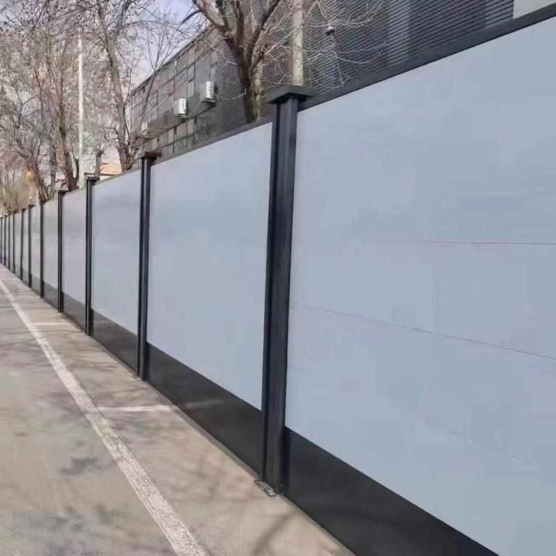 围挡瓦铁皮装配式钢板挡板新款围挡彩小草建筑工地施工临时钢结构
