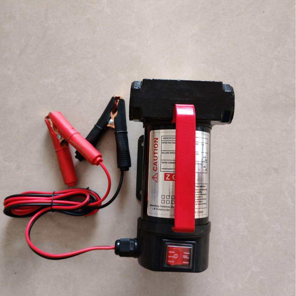 12V/24V电动抽油泵柴油泵加油泵抽油机自动直流油泵便携自吸