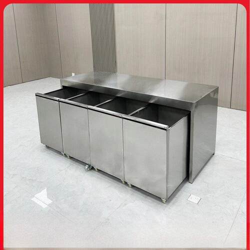 面包店面包店不锈钢面粉桶车集成桶工作台糕点店菜板商业操作台