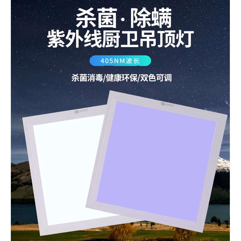 紫外线消毒灯uv杀菌厨房卫生间工程60*60集成吊顶平板杀菌灯