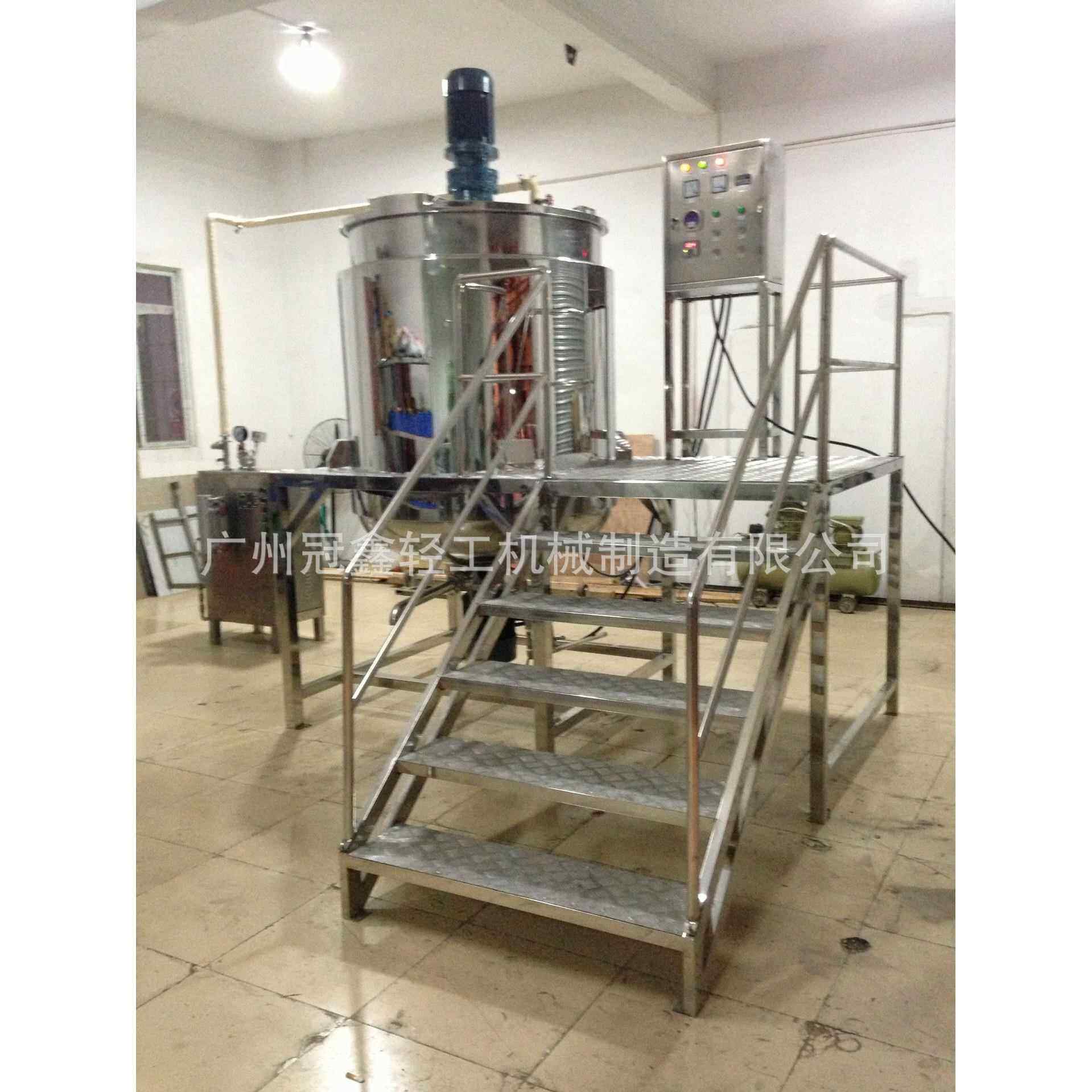 蒸汽加热搅拌罐洗涤剂搅拌罐1000L蒸汽加热锅液体加热搅拌锅