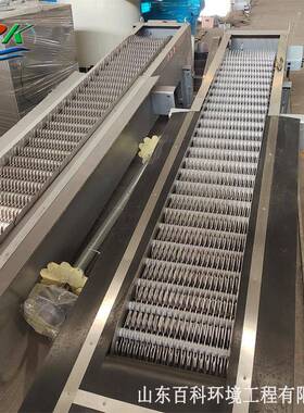 污水大悬浮物捞取拦污固液分离设备全自动回转式格栅除污机