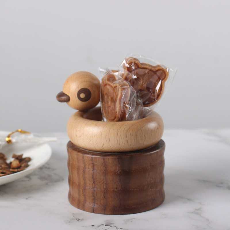 黑胡桃实木笔筒学生桌面摆件收纳盒游泳鸭木质办公文具用品笔盒,收纳整理,笔筒,淘宝优惠券,粉丝福利购,淘宝优惠卷