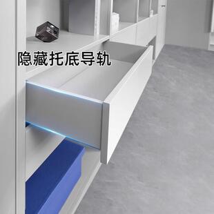 DTC东泰三节托 托底轨全拉出滑轨道隐藏式阻尼缓冲抽屉导轨ss80ss