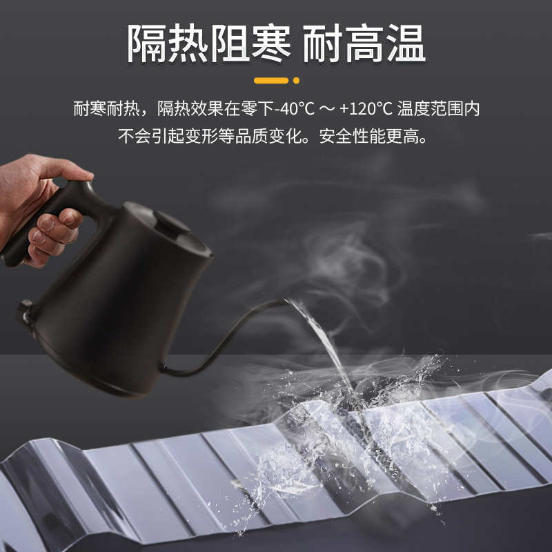 采光板透明瓦波浪板琉璃瓦840型930型耐候采光板隔热屋顶瓦片