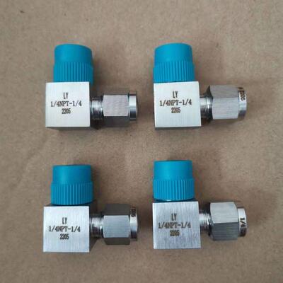 2205双相钢双卡套90度直角外螺纹接头GLY501JT-1/4