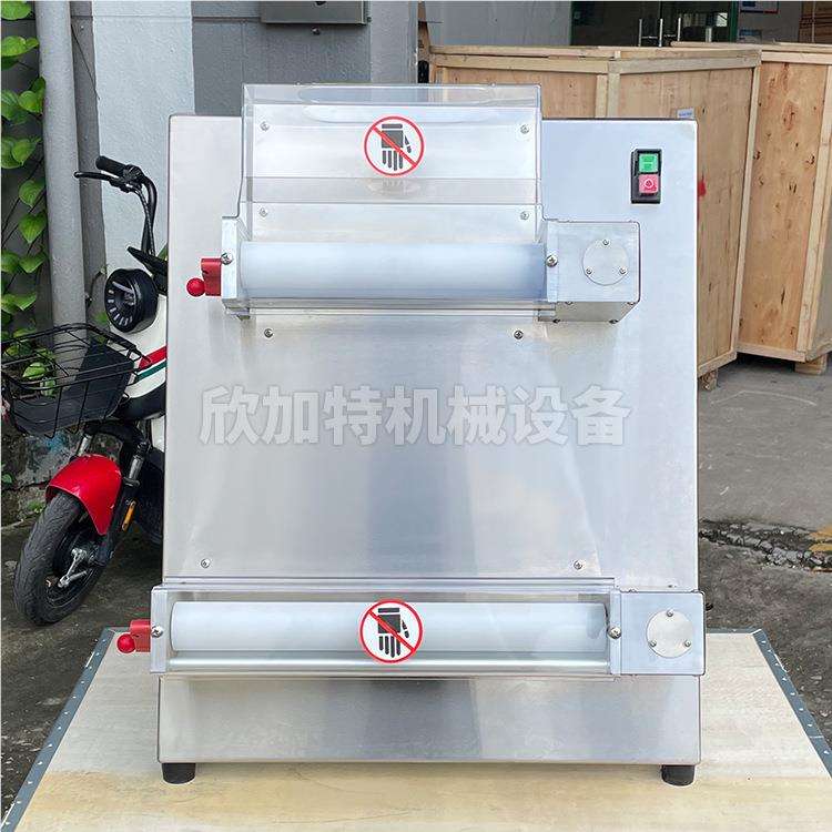 不锈钢半SOR掉自动披萨底饼皮成型机 比萨饼12寸输送带Piza压面饼
