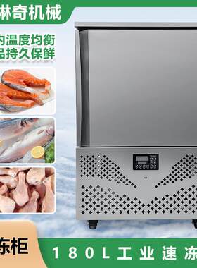 新款小型180L速冻柜小茏包虾饺快速冷冻极速锁鲜海鲜食品速冻机