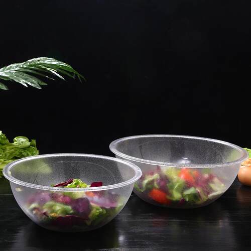 PC麻辣烫选菜盆亚克力自选盆洗菜盆自助餐点菜盆塑料拌菜盆沙拉碗